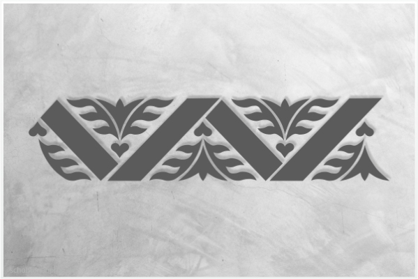 Preview: Classic-Bordüren-Schablone-C0165_by-SchablonenProfi