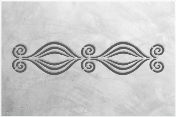 Preview: Classic-Bordüre-C0166_by-SchablonenProfi