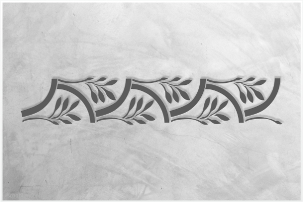 Preview: Classic-Bordüre-C0168_by-SchablonenProfi