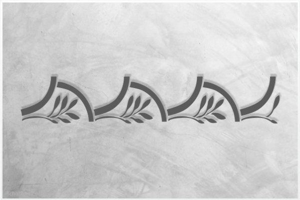 Preview: Classic-Bordüren-Schablone-C0170_by-SchablonenProfi