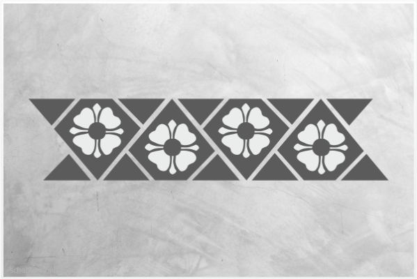 Preview: Classic-Bordüre-C0171_by-SchablonenProfi