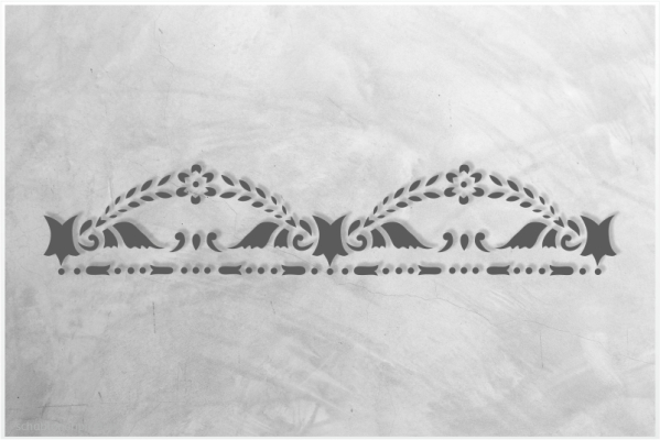 Preview: Classic-Bordüren-Schablone-C0173_by-SchablonenProfi