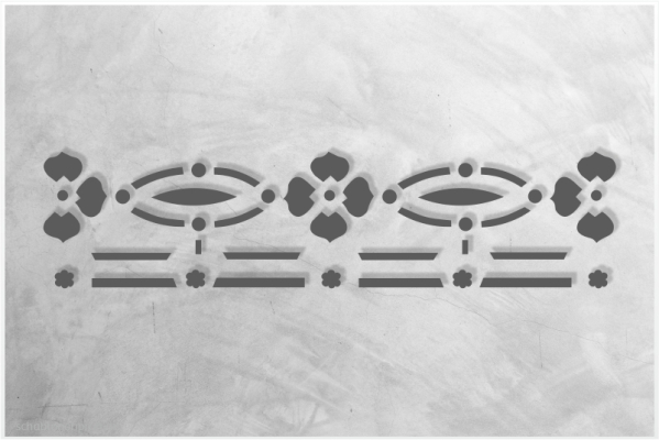 Preview: Classic-Bordüre-C0174_by-SchablonenProfi