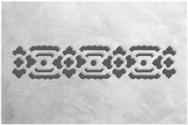 Preview: Classic-Bordüre-C0175_by-SchablonenProfi