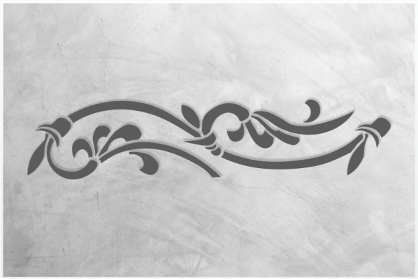 Preview: Classic-Bordüre-C0176_by-SchablonenProfi