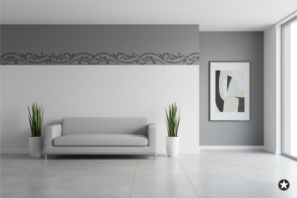 Preview: Classic Bordüren Schablone C0219