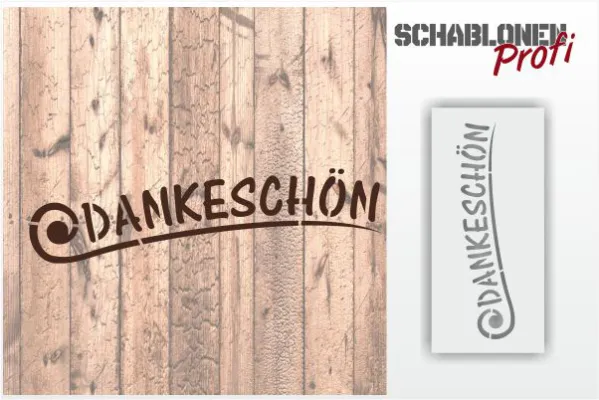 DANKESCHÖN_Schablone-1331-SchablonenProfi