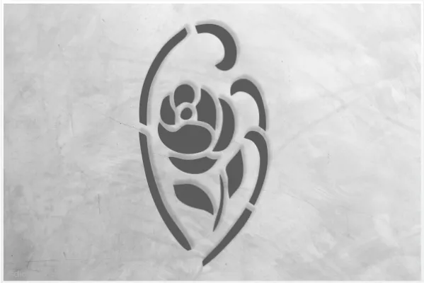 Einzelmotiv-Schablone-Herz-Rose_932_SchablonenProfi
