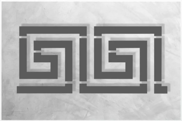 Einzelmotiv-Schablone-Labyrinth_924_SchablonenProfi