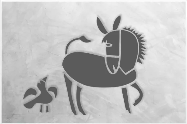 Einzelmotiv-Schablone-Pferd_908_SchablonenProfi