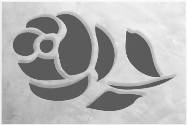 Einzelmotiv-Schablone-Rose_903_SchablonenProfi