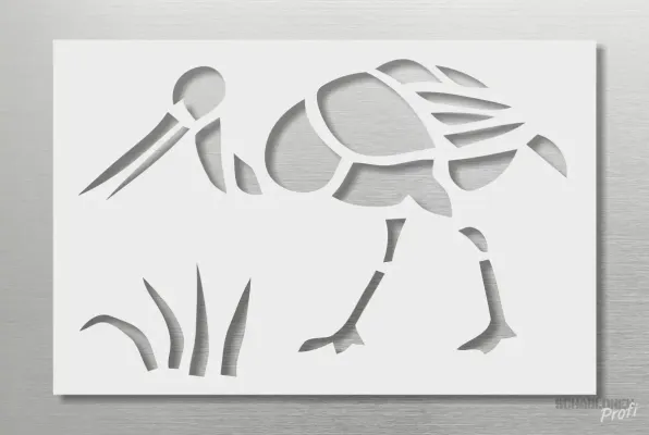 Einzelmotiv-Schablone-Storch_914_SchablonenProfi