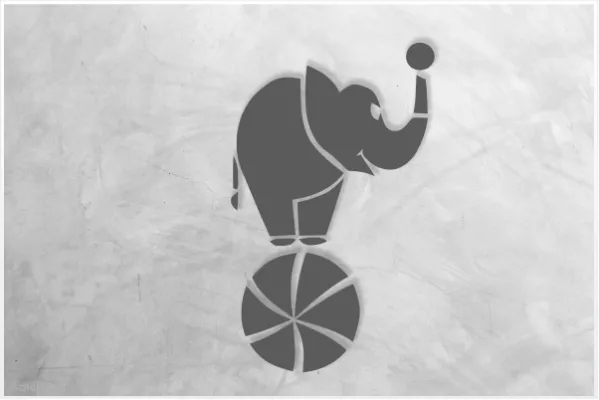 Einzelmotiv-Schablone-Zirkus-Eelefant_935_SchablonenProfi