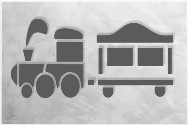 Einzelmotiv-Schablone-Zug-mit-Wagon_911_SchablonenProfi