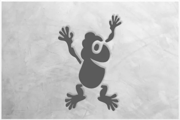 Einzelmotiv-Schablone-kletter-Frosch_934_SchablonenProfi