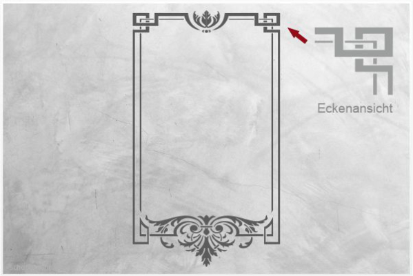 Preview: Fenstergwand Schablone GE020