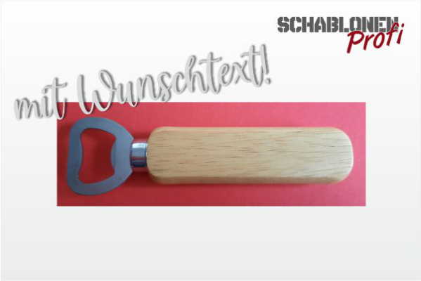 Flaschenöffner mit einseitiger Wunschgravur
