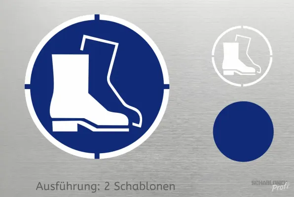 Preview: Fussschutz-benutzen-Schablone-2-1187-SchablonenProfi