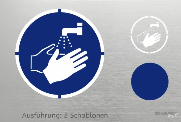 Preview: Haende-waschen-Schablone-2-1189-SchablonenProfi