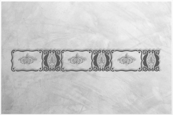 Preview: Vintage Bordüren Schablone 327