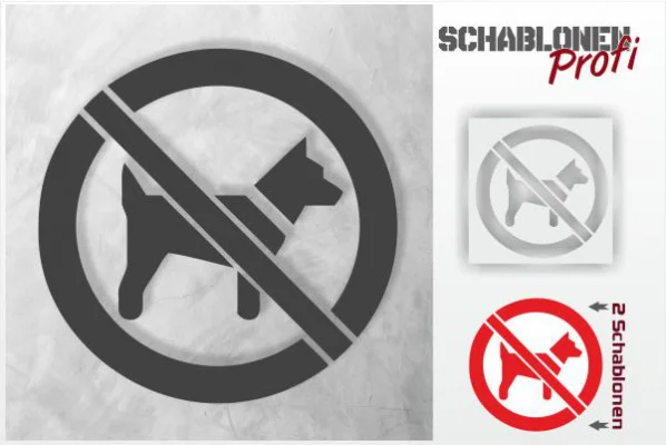 Hunde-Verboten-Schablone_1160-SchablonenProfi