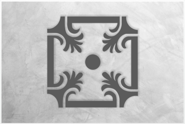 Preview: Ornament-Schablone-J-O012-vom-Schablonenprofi