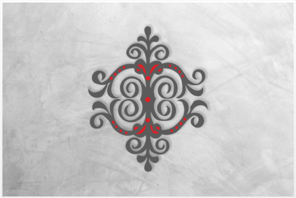 Preview: Ornament-Schablone-J-O014-vom-Schablonenprofi