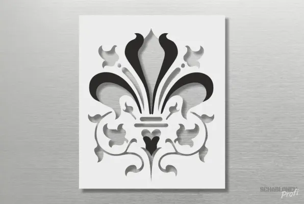 Preview: Ornament-Design-Schablone-J-O105-Schablonenprofi