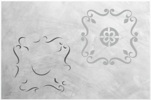 Preview: Ornament-Schablone-J-O026-2-vom-Schablonenprofi