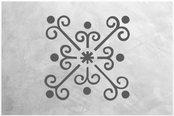 Preview: Ornament-Schablone-J-O036-vom-Schablonenprofi