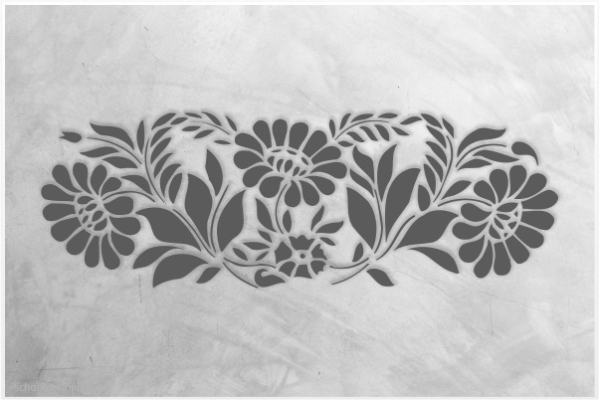 Preview: Ornament-Schablone-J-O045-2-vom-Schablonenprofi