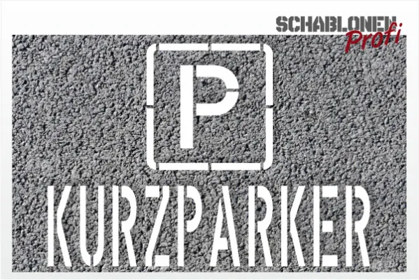 P-KURZPARKER_Parkplatzschablone_217_by-SchablonenProfi