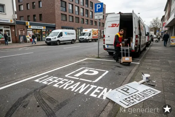 Preview: P-LIEFERANTEN-Parkplatzschablone_218_beispielbild-schablonenprofi