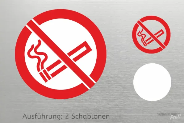Preview: Rauchen-Verboten-Zeichen-Schablone2-1163-SchablonenProfi