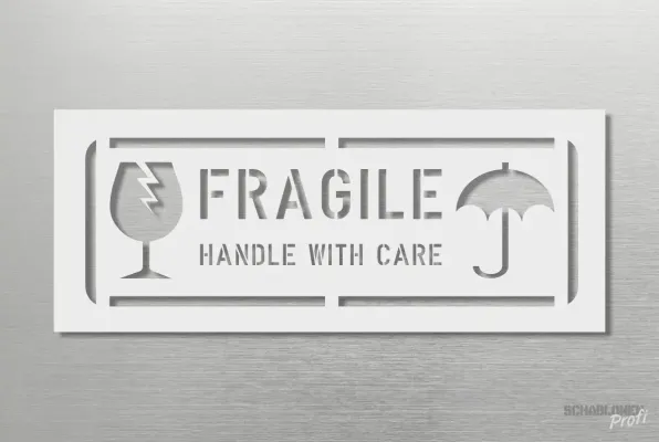 Schablone-FRAGILE-HANDLE-WITH-CARE-mit-Glas-und-Schirm-1108-Schablonenprofi