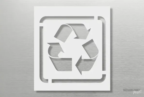 Schablone-Recycling-Zeichen-1091-SchablonenProfi