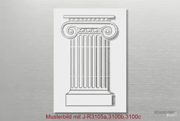 Schablone-Saeulendesign-Architektur_J-R3105-Saeule-komplett-SchablonenProfi