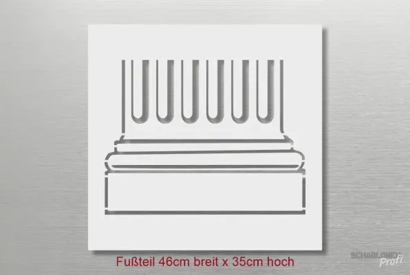 Schablone-Säule_J-R3100c-Fussteil_by-SchablonenProfi