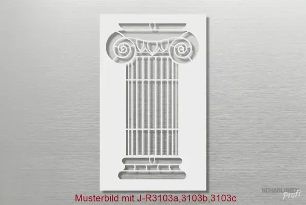 Schablone-Säule_J-R3103-Architektur-Schablone-komplett-SchablonenProfi