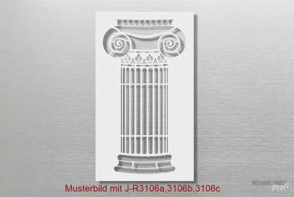 Schablone-Säule_J-R3106-Architektur-Schablone-komplett-SchablonenProfi