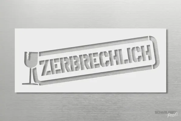 Schablone-ZERBRECHLICH-1105-Schablonenprofi