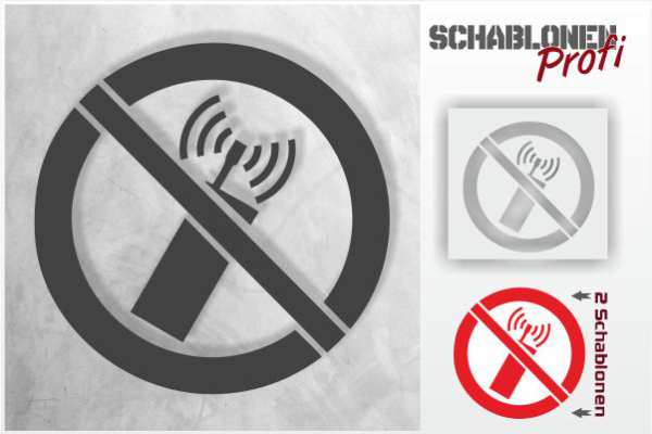 Schablone-eingeschaltete-Mobiltelefone-Verboten_1156-SchablonenProfi
