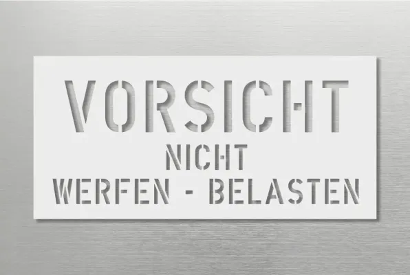 Schablone-vorsicht-nicht-werfen-oder-belasten-1103-Schablonenprofi