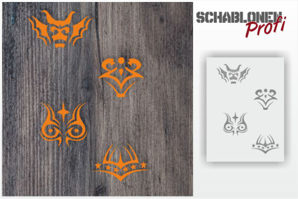 Schablonen-Set_4_Tribal_1403-SchablonenProfi