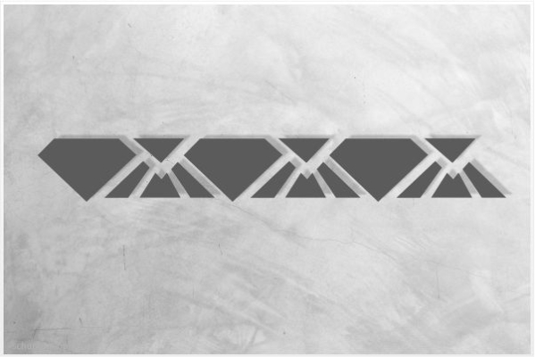 Preview: Standardschablone Bordüre 214