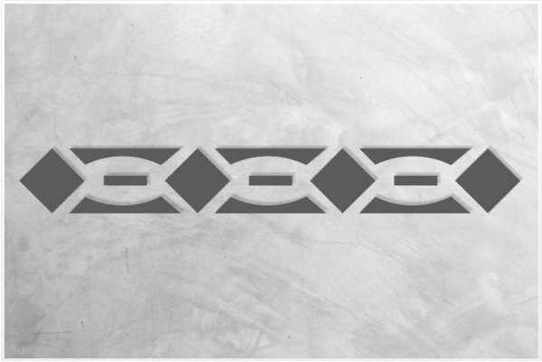 Preview: Standard-Schablone Bordüre 282