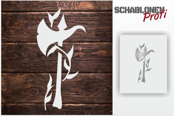 Tattoo-Schablone-Axt-Axel_TA05_by-SchablonenProfi