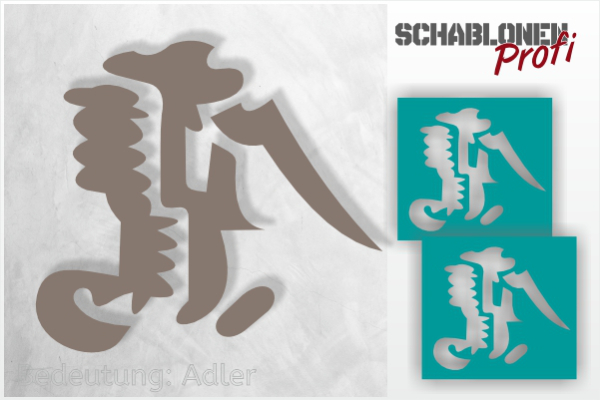 Tattoo-Schablone-Kanji-Zeichen-Adler_TA128_by-SchablonenProfi
