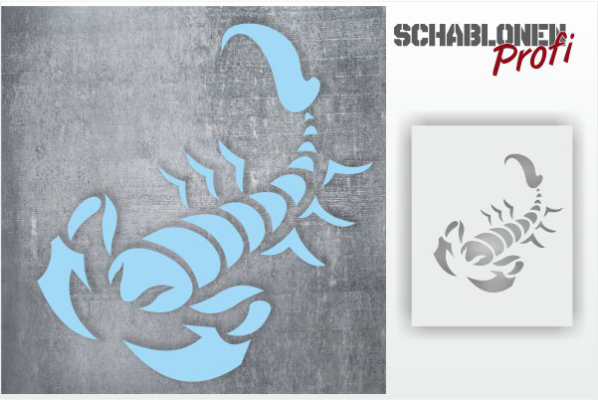 Tattoo-Schablone-Skorpion_TA08_by-SchablonenProfi