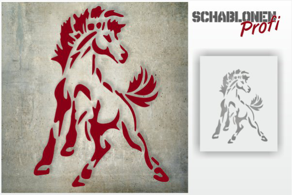 Tattoo-Schablone-wildes-Pferd_TA21_by-SchablonenProfi